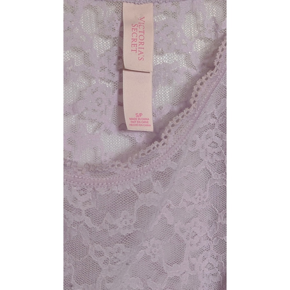 Victoria's‎ Secret Lace Cami Top Lavender Purple Bow Accents S/P Small - Picture 6 of 10